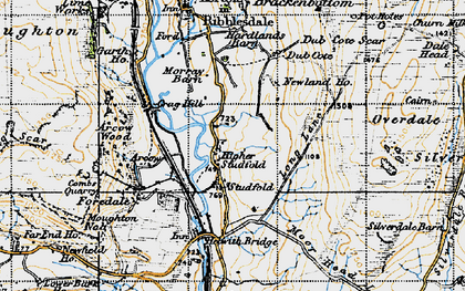Old map of Arcow Quarry in 1947