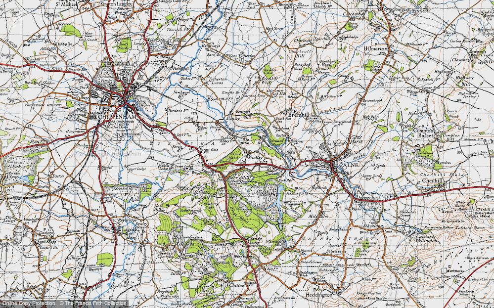 Old Map of Studley, 1940 in 1940