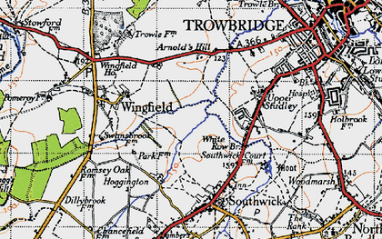 Old map of Studley Green in 1946