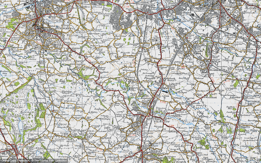 Old Map of Styal, 1947 in 1947