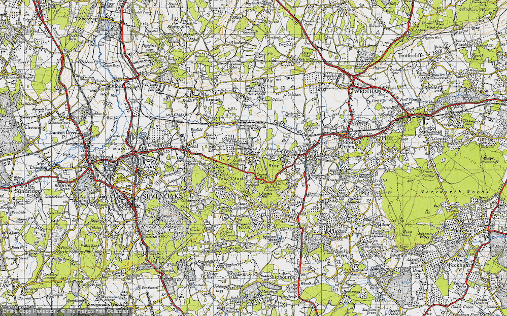 Old Map of Styants Bottom, 1946 in 1946