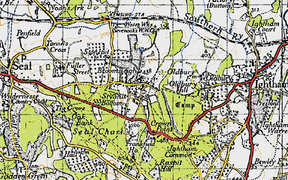 Old map of Broomsleigh in 1946
