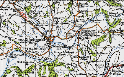 Old map of Stydd in 1947