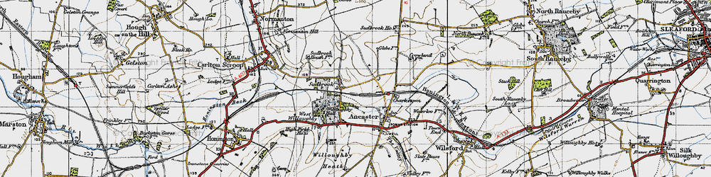 Old map of Sudbrook in 1946