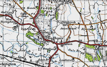 Old map of Sudbury in 1946