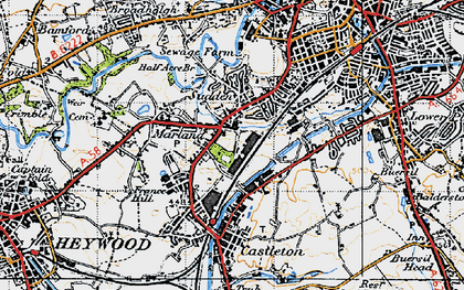 Old map of Sudden in 1947