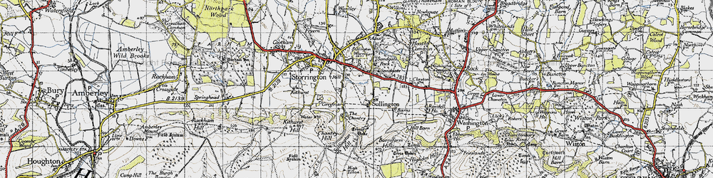 Old map of Barnsfarm Hill in 1940