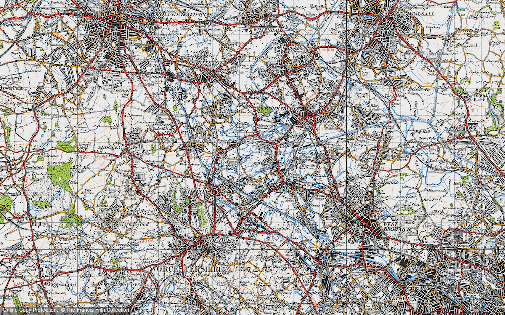 Old Map of Summer Hill, 1946 in 1946