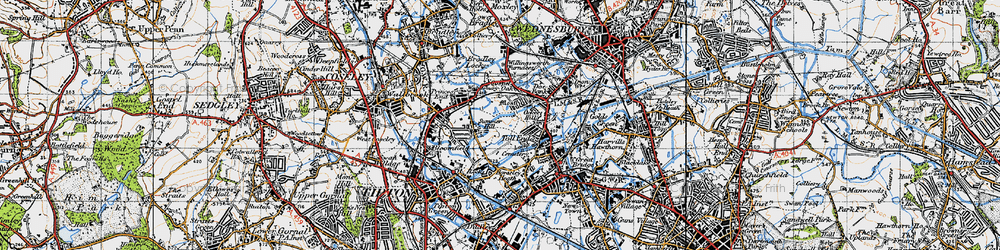 Old map of Summer Hill in 1946