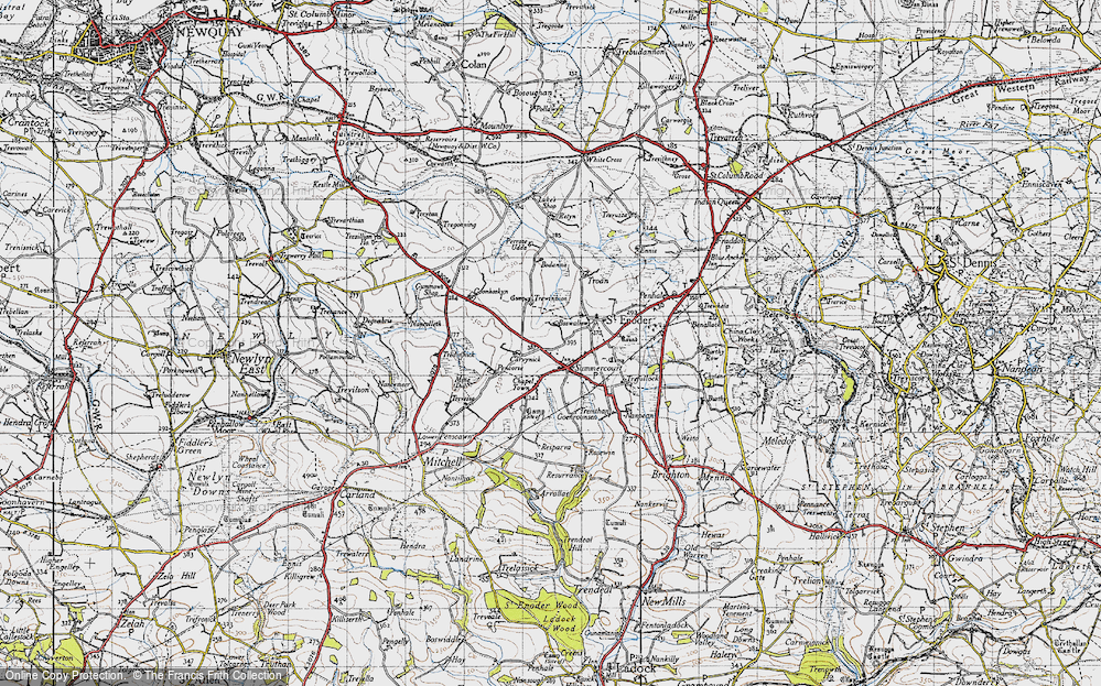 Old Map of Summercourt, 1946 in 1946