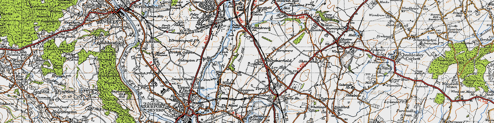 Old map of Summerfield in 1947