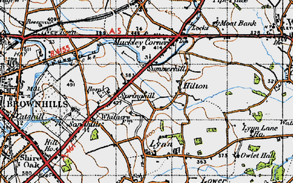 Old map of Summerhill in 1946