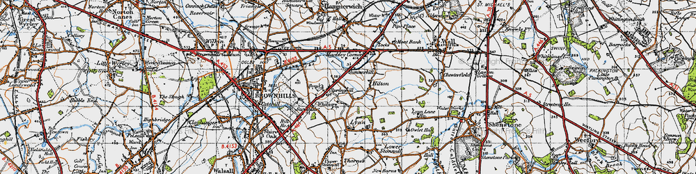 Old map of Summerhill in 1946