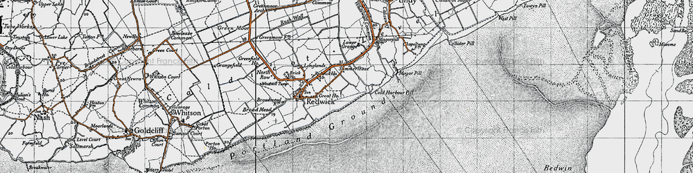 Old map of Summerleaze in 1946