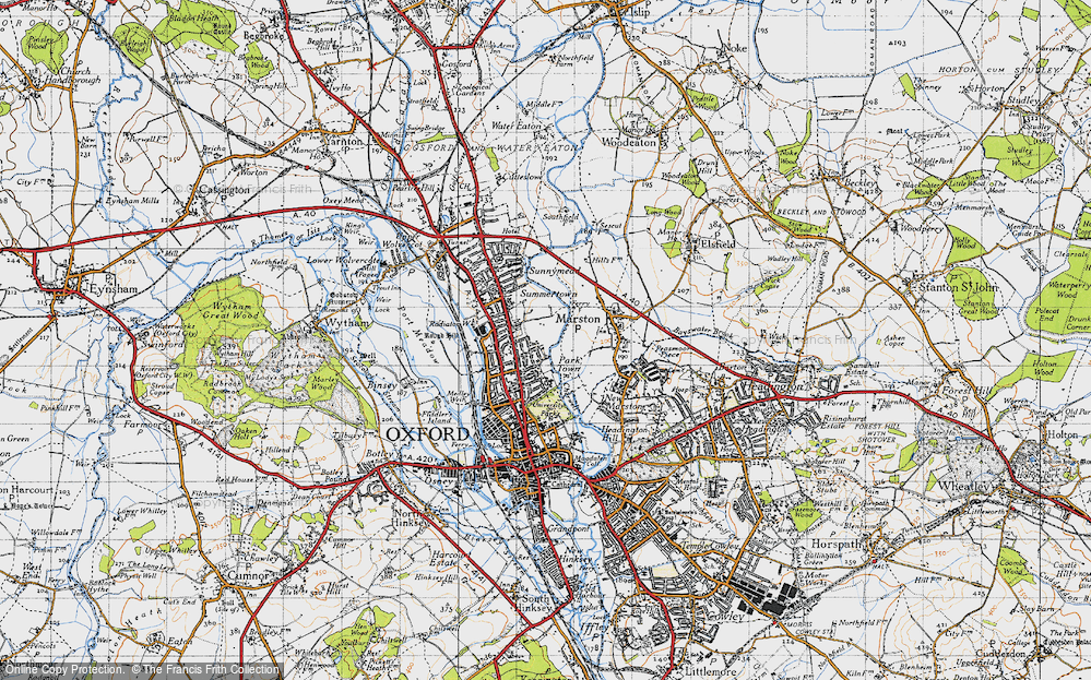 Old Map of Summertown, 1946 in 1946