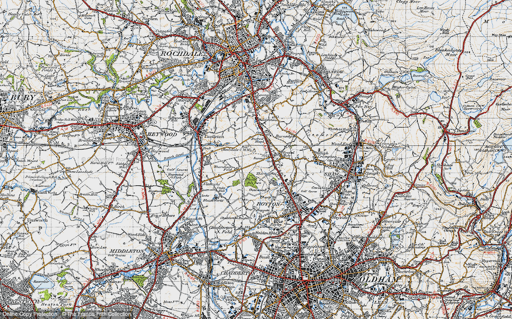 Old Map of Summit, 1947 in 1947