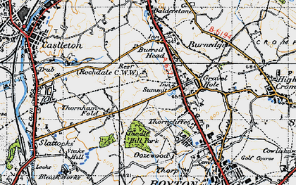 Old map of Summit in 1947