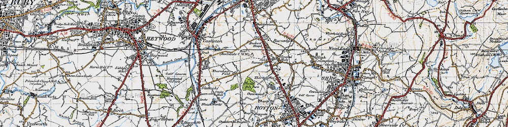 Old map of Summit in 1947