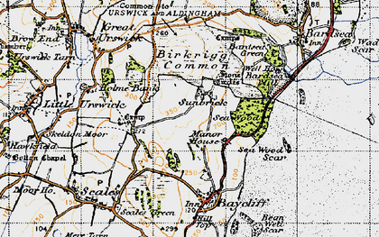 Old map of Sunbrick in 1947