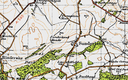 Old map of Linskeldfield in 1947