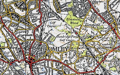 Old map of Sundridge in 1946
