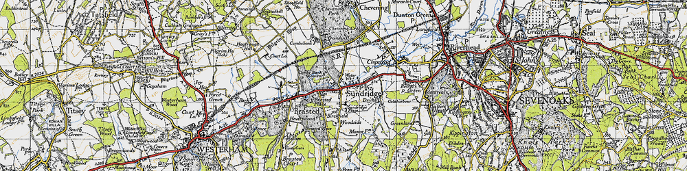 Old map of Sundridge in 1946