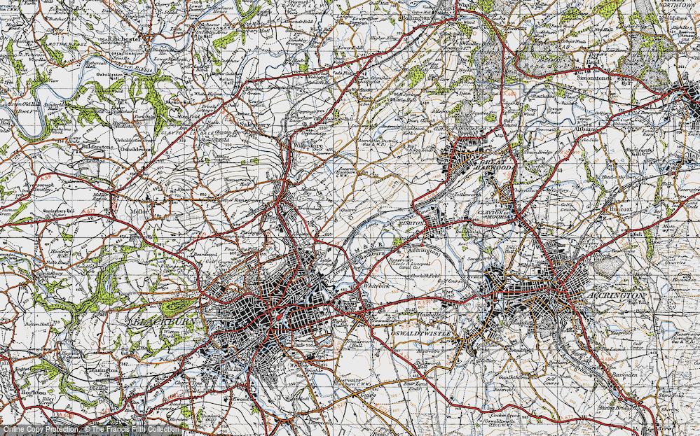 Old Map of Sunny Bower, 1947 in 1947