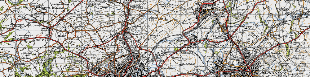 Old map of Sunny Bower in 1947