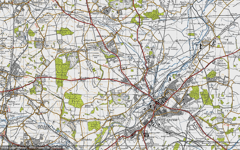 Old Map of Sunnyfields, 1947 in 1947