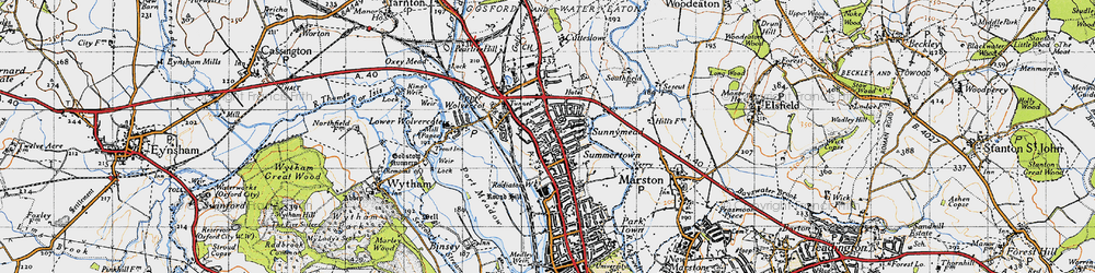 Old map of Sunnymead in 1946