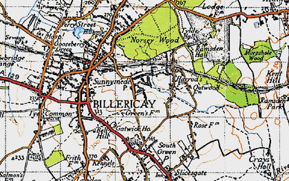 Old map of Sunnymede in 1946