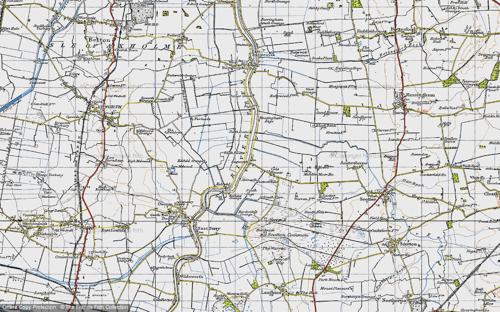 Old Map of Susworth, 1947 in 1947