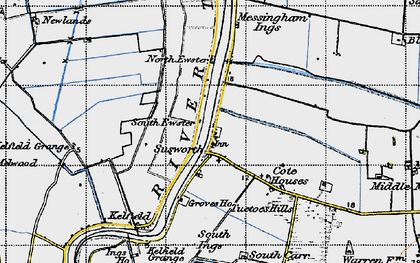 Old map of Susworth in 1947