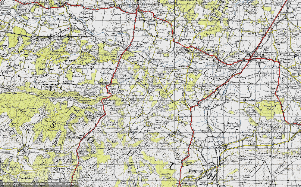 Old Map of Sutton End, 1940 in 1940