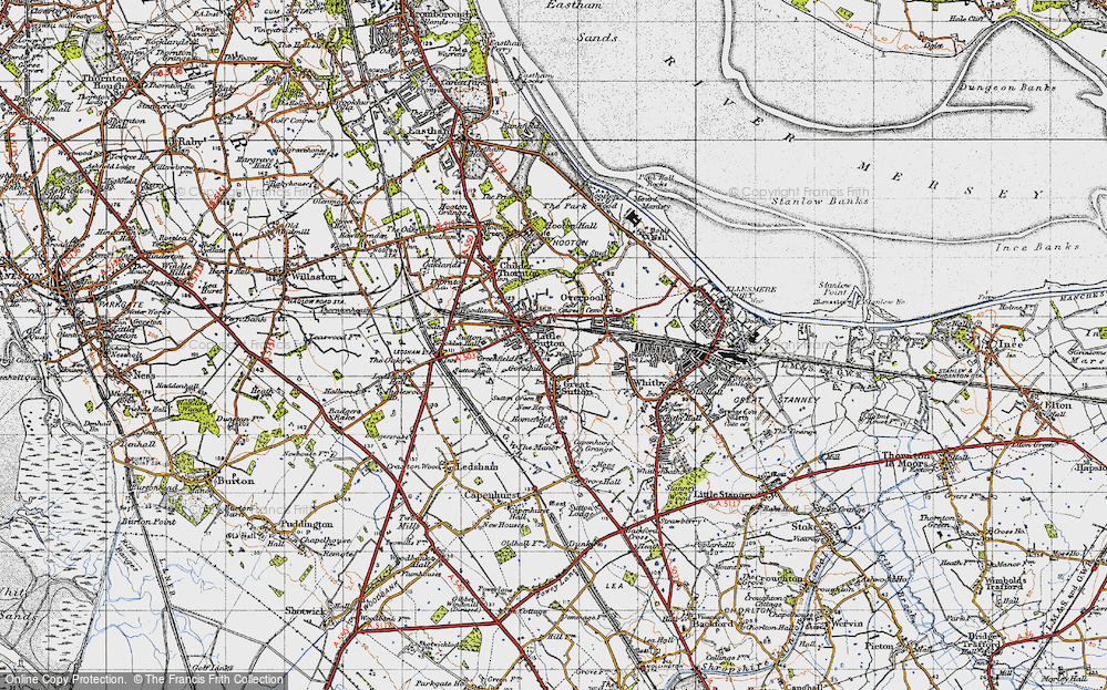 Old Map of Sutton Green, 1947 in 1947