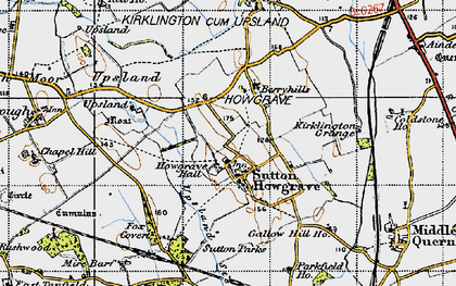 Old map of Sutton Howgrave in 1947