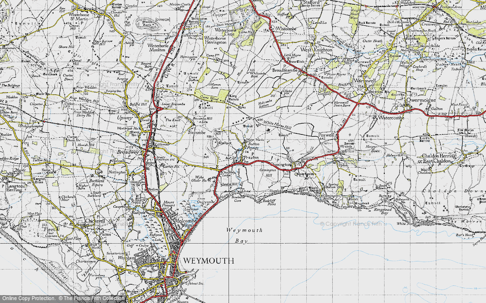 Old Map of Sutton Poyntz, 1946 in 1946
