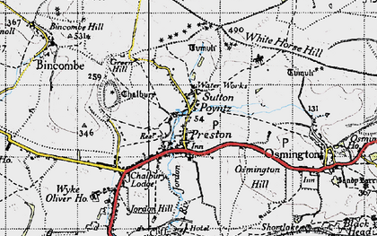 Old map of Sutton Poyntz in 1946