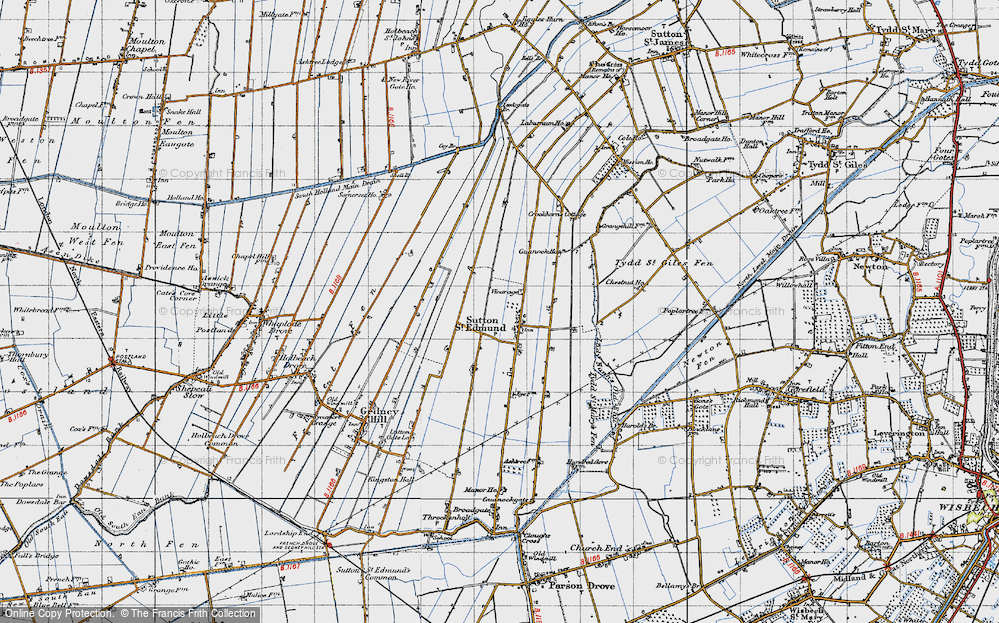 Old Map of Sutton St Edmund, 1946 in 1946