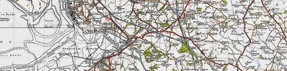 Old map of Beckett's Wood in 1947