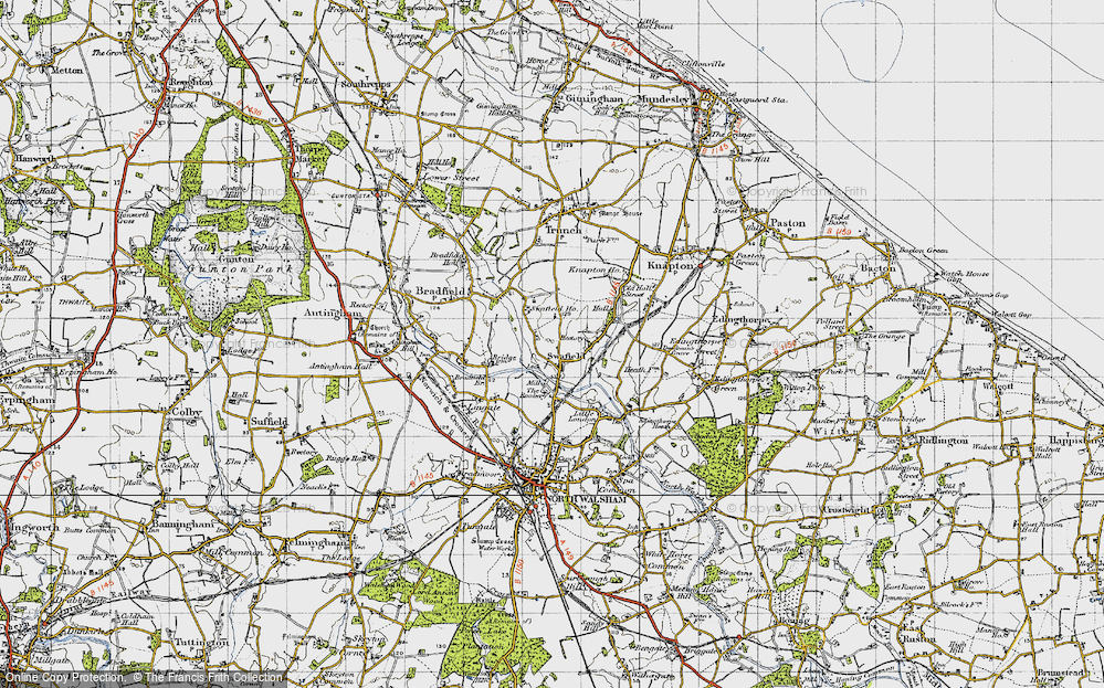 Old Map of Swafield, 1945 in 1945