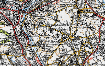 Old map of Swain House in 1947