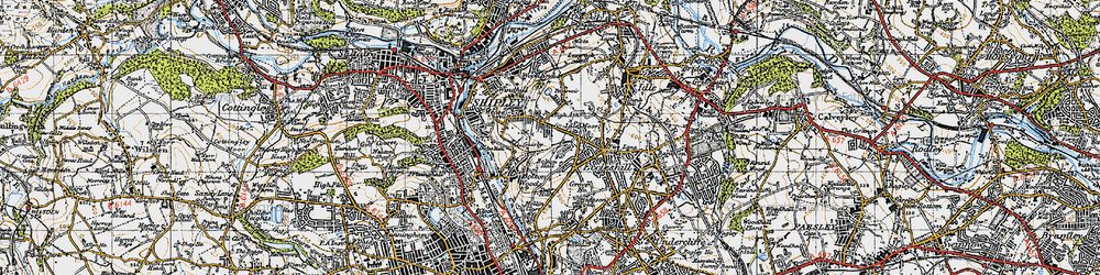 Old map of Swain House in 1947