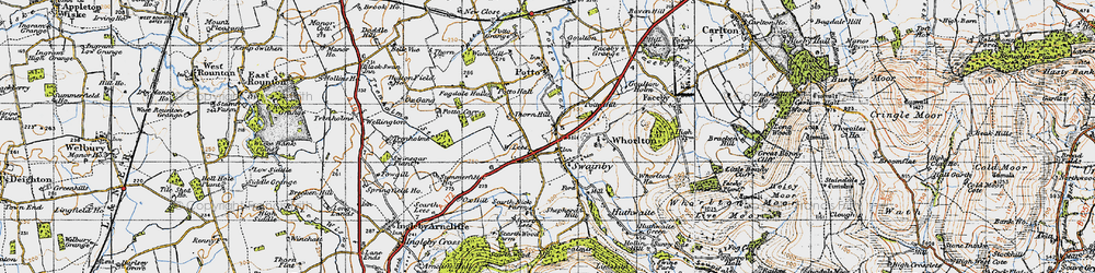 Old map of Swainby in 1947