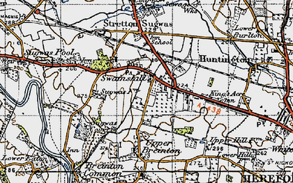 Old map of Swainshill in 1947