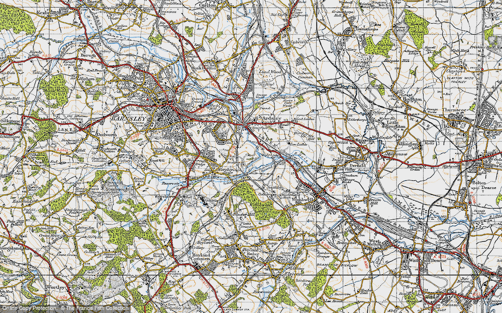 Old Map of Swaithe, 1947 in 1947
