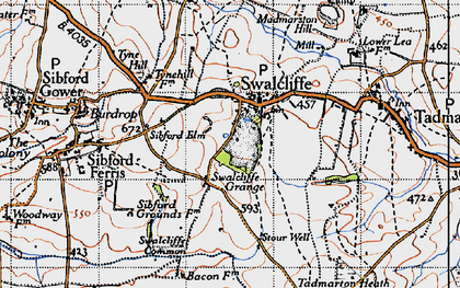 Old map of Swalcliffe in 1946