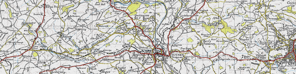 Old map of Swallowfields in 1946