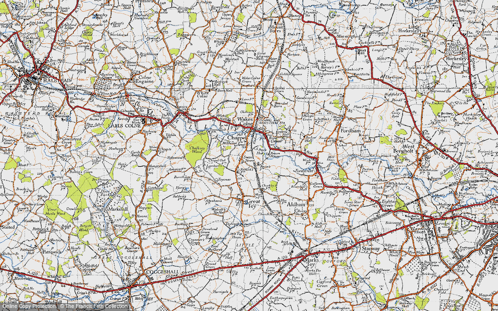 Old Map of Swan Street, 1945 in 1945