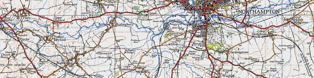 Old map of Swan Valley in 1946